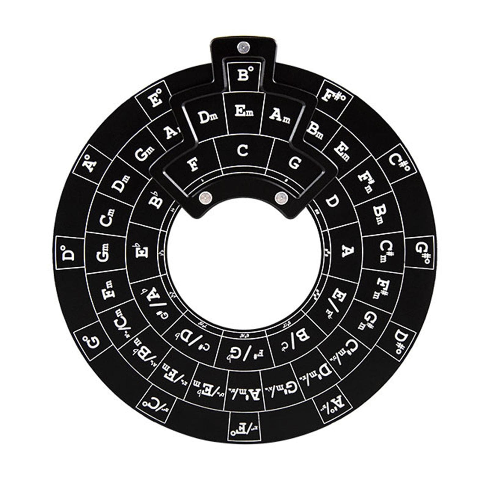 Circle of Fifths Wheel Metal Melody Tool Music Theory Disc Accessory Guitar Piano Learning Tool