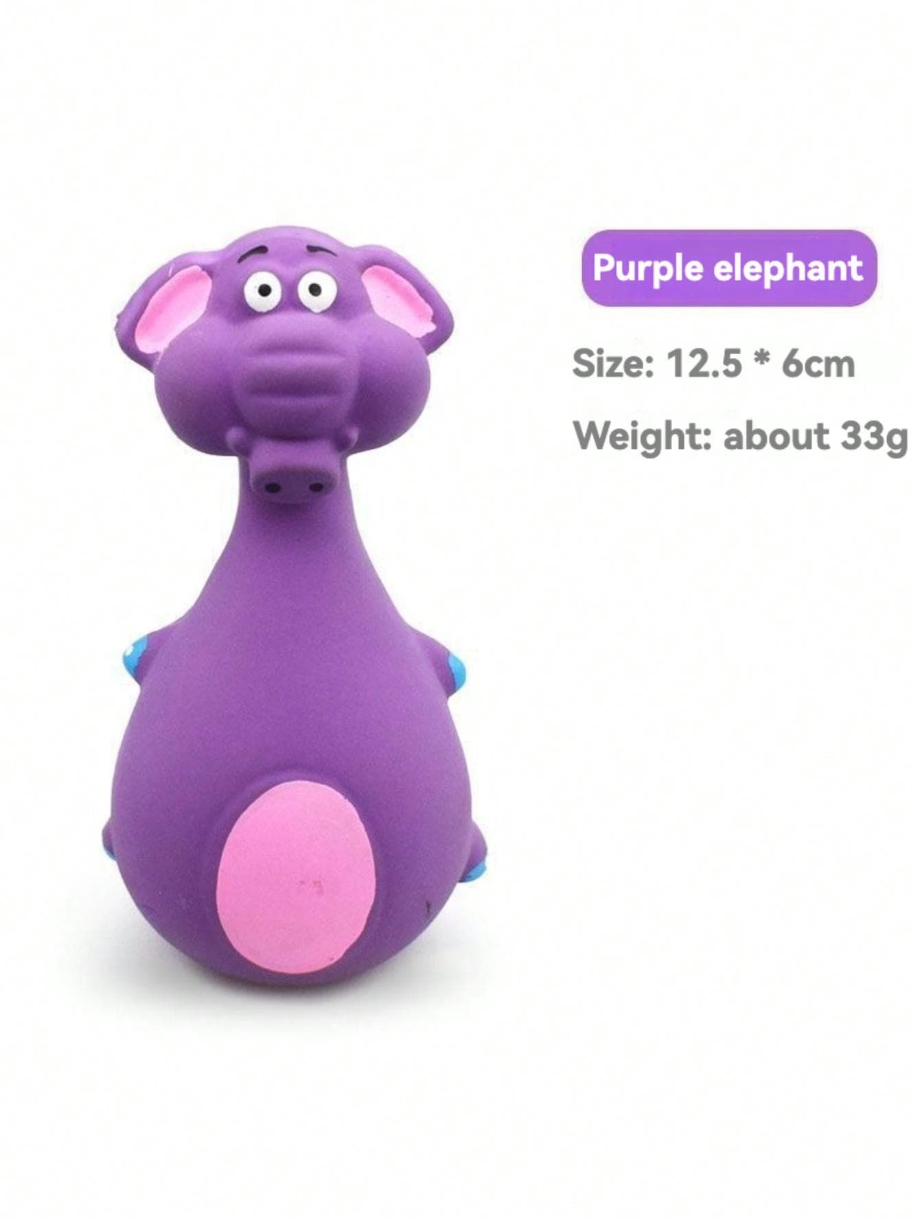 Essential Pet Amusement! Cartoon Style, Multicolor, Bone Shape, Details, Squeaking Function, Great For Daily Play/Training/Holiday Celebration purple
