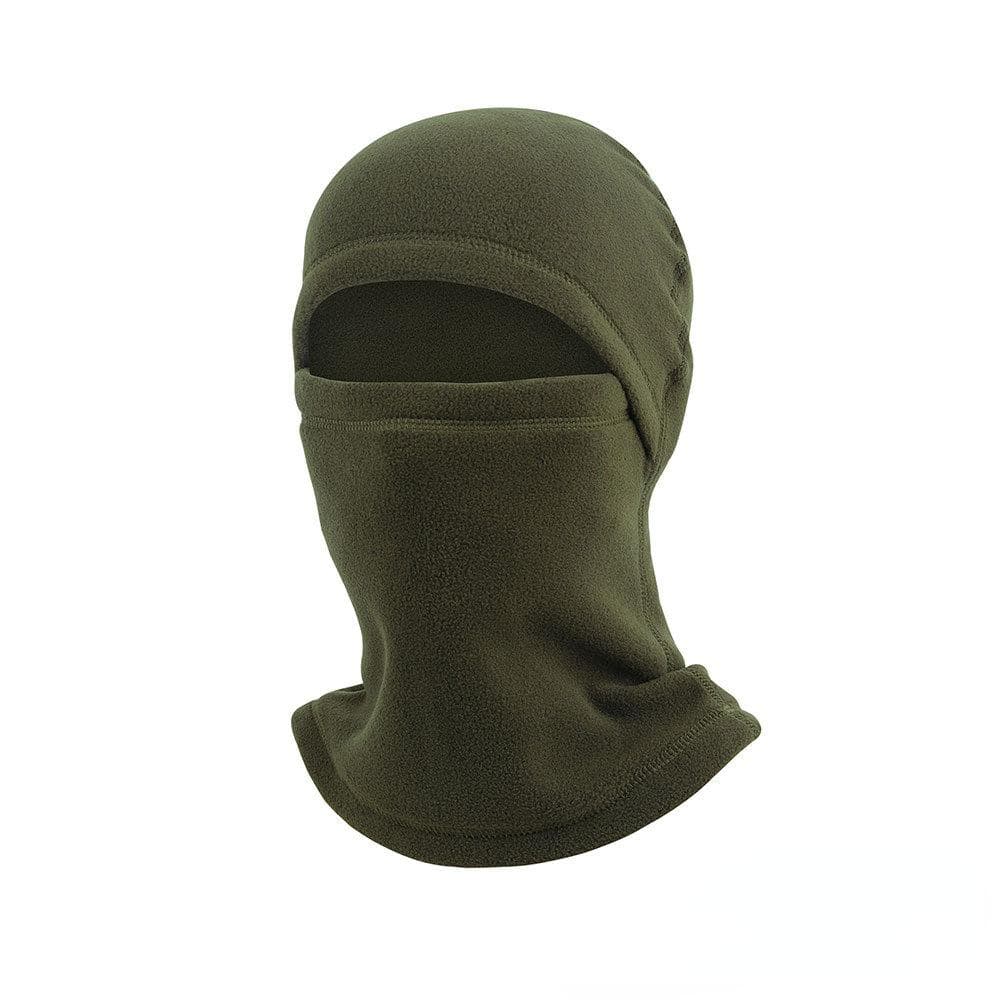 Winter Warm Polar-fleece Balaclava Unisex Full Face Mask Neck Warmer Cycling Skiing Motorcycling Winter Sports Cap Face Cover green