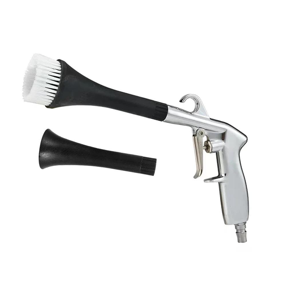 Car Cleaning Gun, High Pressure Air Blow Gun with 2 Nozzles Tornador Blow Gun Car Detailing Dry 0 black/silver