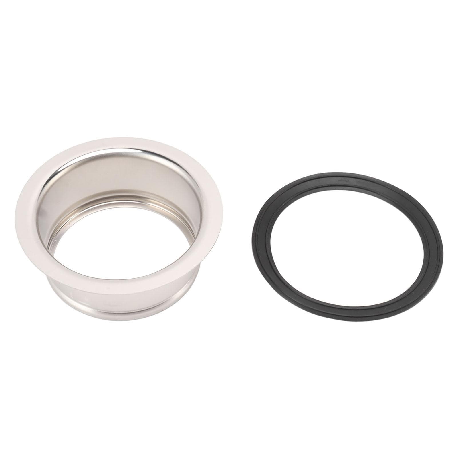 Kitchen Extended Sink Flange Stainless Steel Deep Sink Flange with Gasket for 3 Bolt Garbage