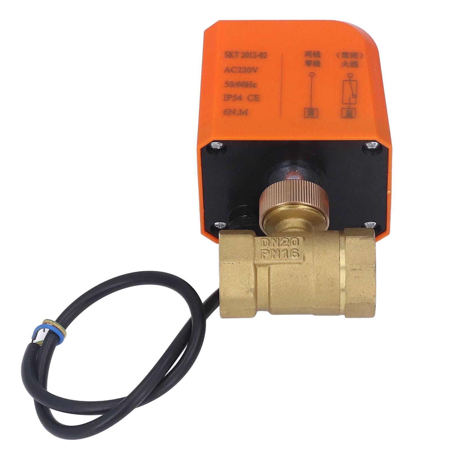 Motorized Ball Valve Electrical 2 Way Normally Closed DN20 AC220V Industrial Accessories