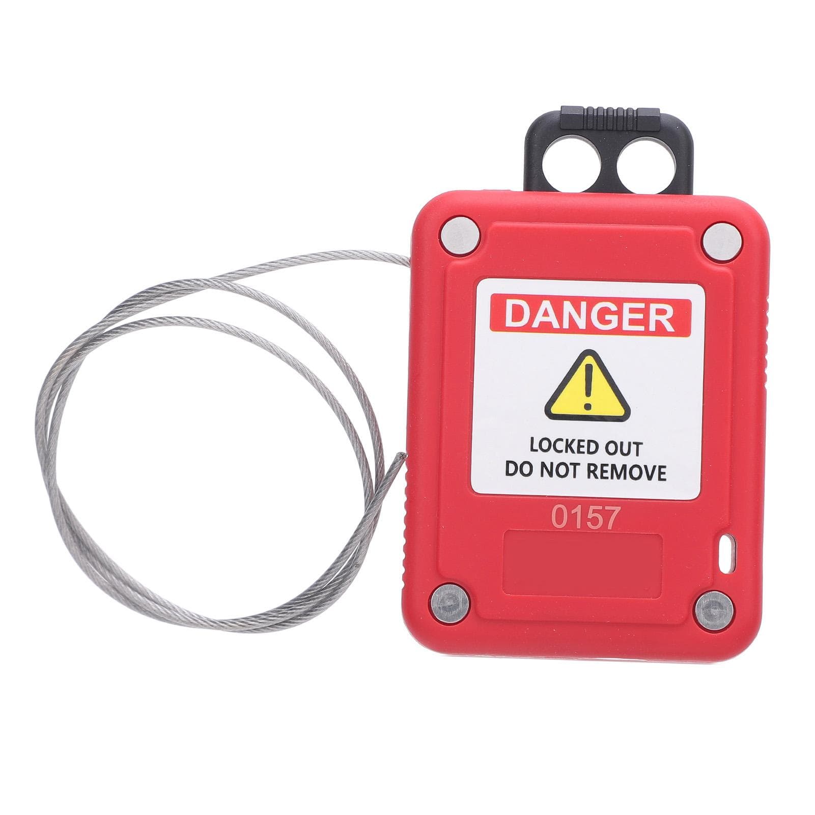 Lockout Tagout Cable Lock Adjustable Self Locking Wire Lock with Stainless Steel Cable for Electric