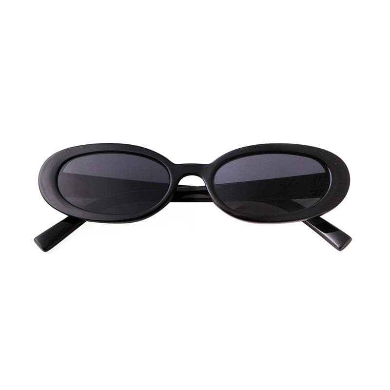 Vintage Leopard Small Oval Sunglasses Retro Narrow Frame UV Protection Unisex Designer Shades S20871G as picture