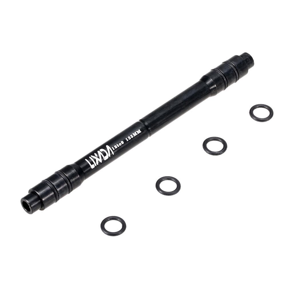Lixada 12mm to 9mm QR Adapter MTB Bike Thru Axle Hub Quick Release 135mm Bicycle Front Wheel Hub black