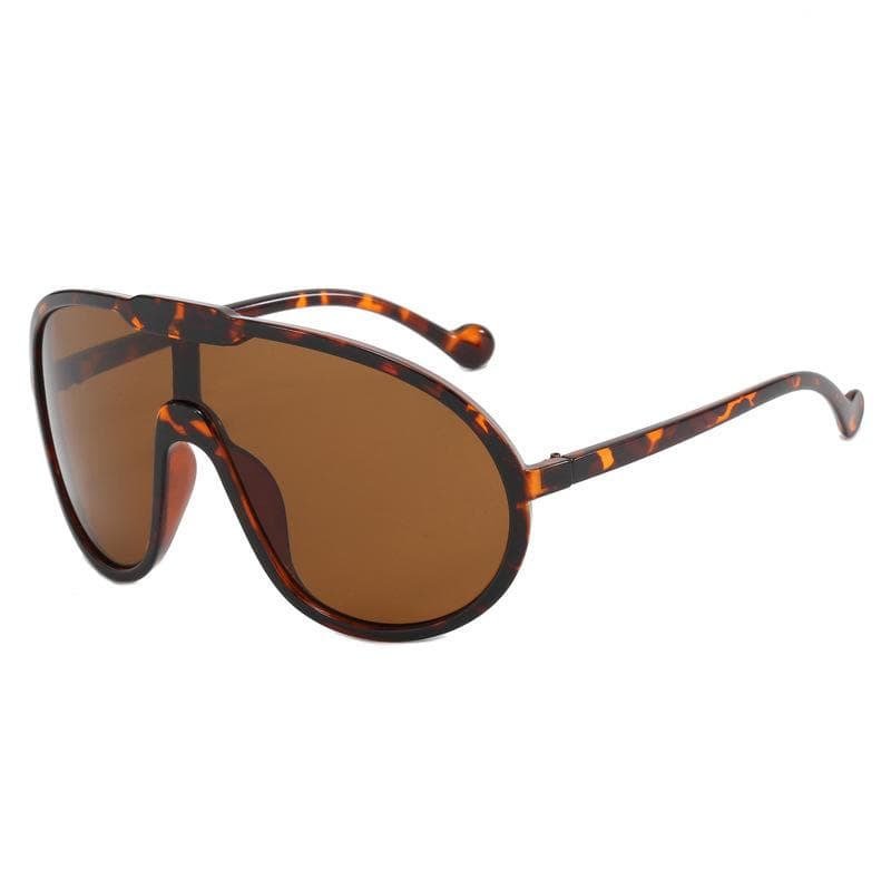 New Big Pilot Women Sunglasses Fashion Oversized One-piece Lenses Men Sun Glasses Outdoor Summer Driving Shades