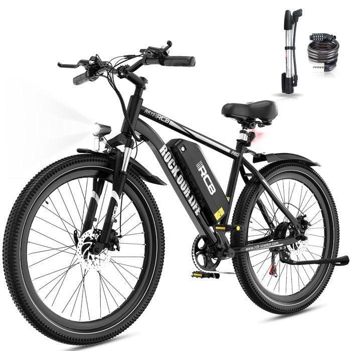Electric Bike - RCB - RK15 PRO - 350W - 15.6Ah - 90km Range - Black black