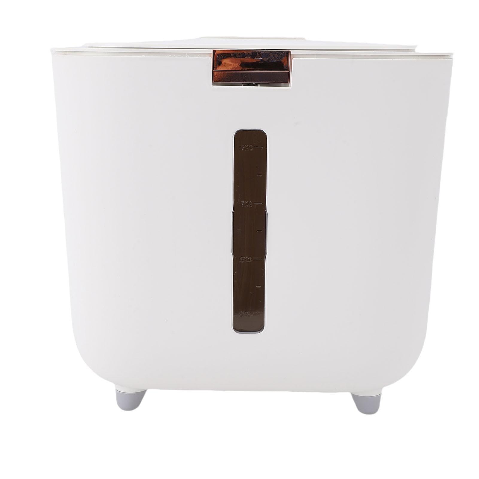 22 Lb Rice Dispenser Container Airtight Transparent Window Rice Storage Bin with Cup L(for 6.5-9kg)