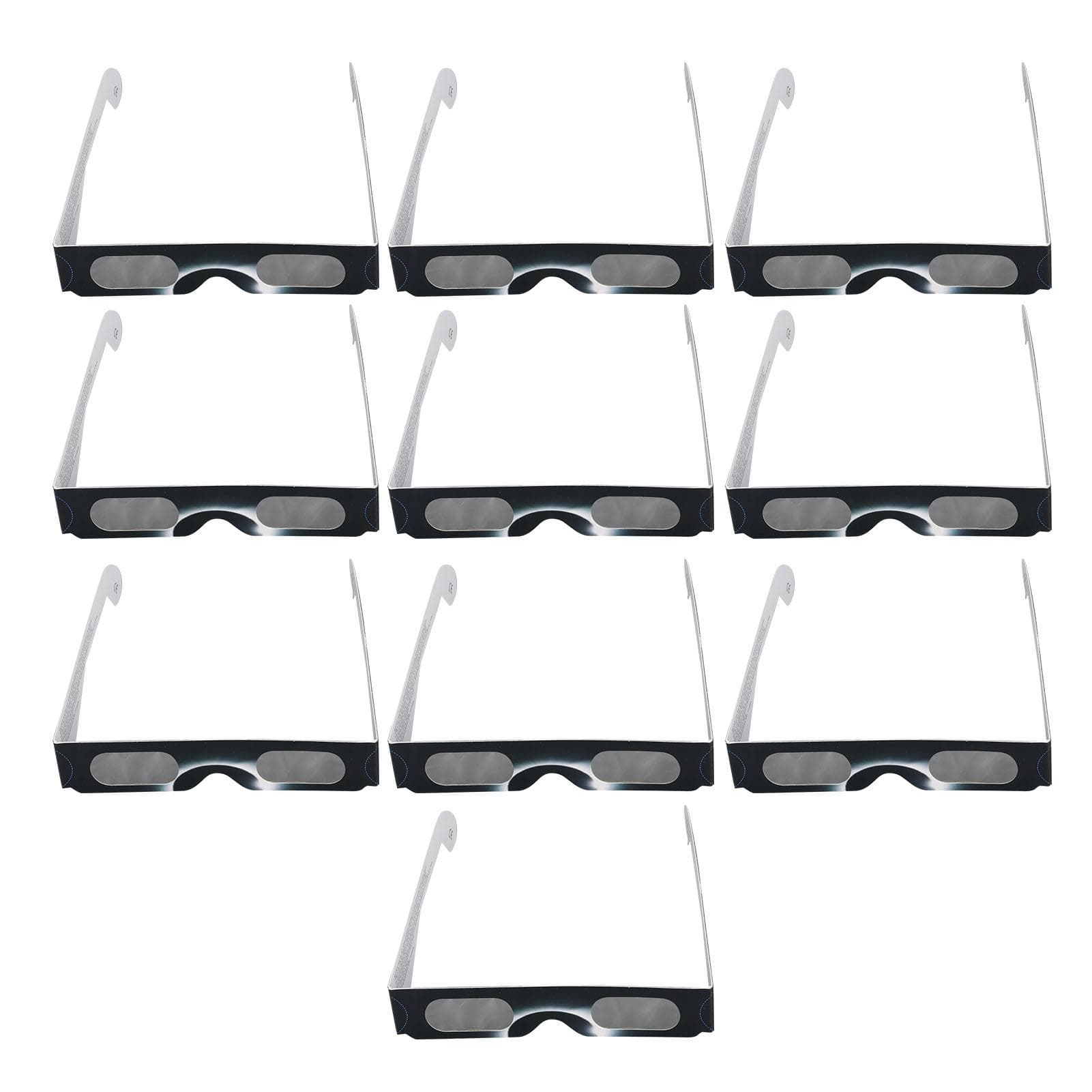 10PCS Solar Eclipse Viewing Glasses Eye Protection Paper Filter Eyeglasses for Outdoor Sunspot