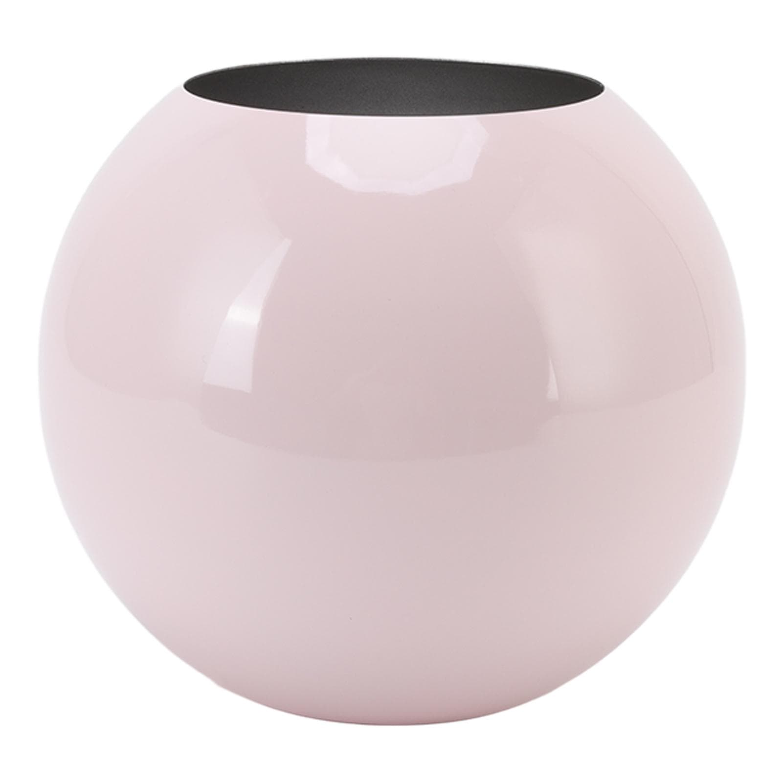 Round Vase Nordic Style Modern Stainless Steel Small Flower Vase Ornament Living Room Office Table pink