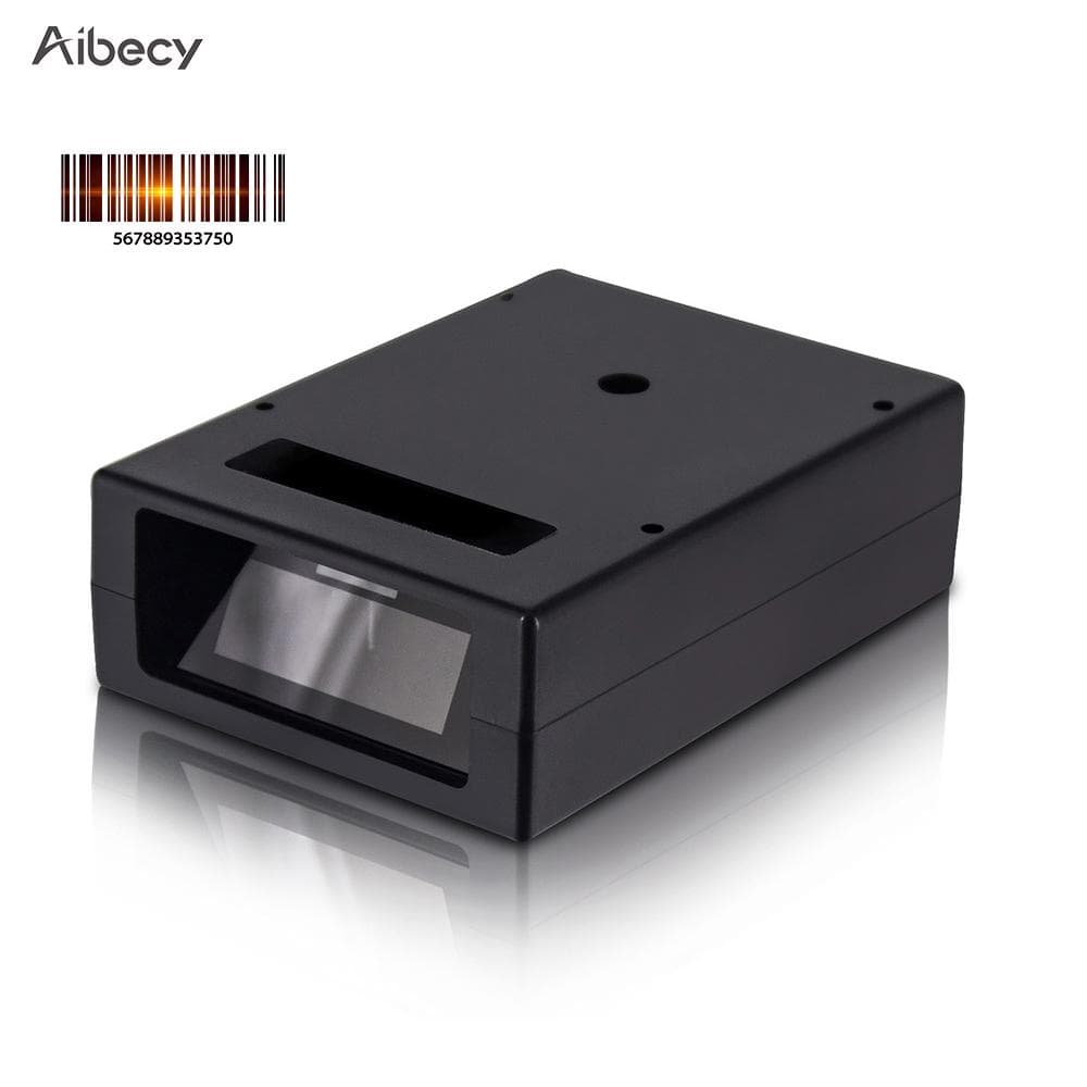 Aibecy Mini Embedded Barcode Scanner SelfInduction One Dimensional(1D) Bar Code Reader Module black