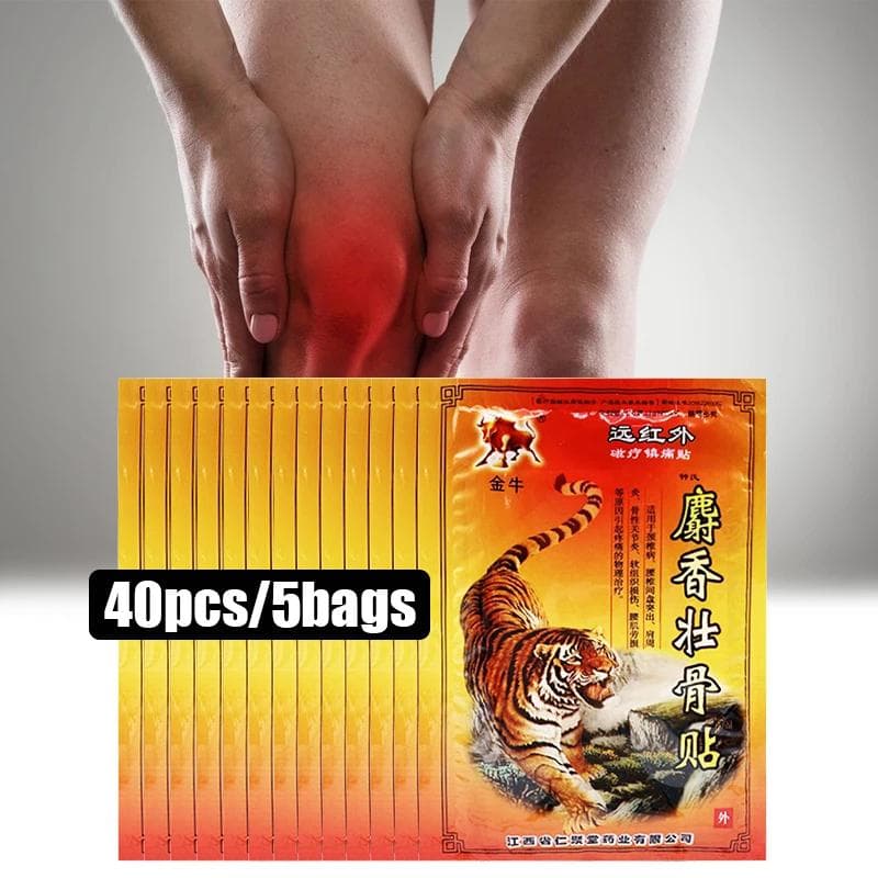 8/16/40Pcs Tiger Balm Pain Relief Patch Stickers Treat Cervical Lumbar Spine Joint Sprain 40pcs/5bags