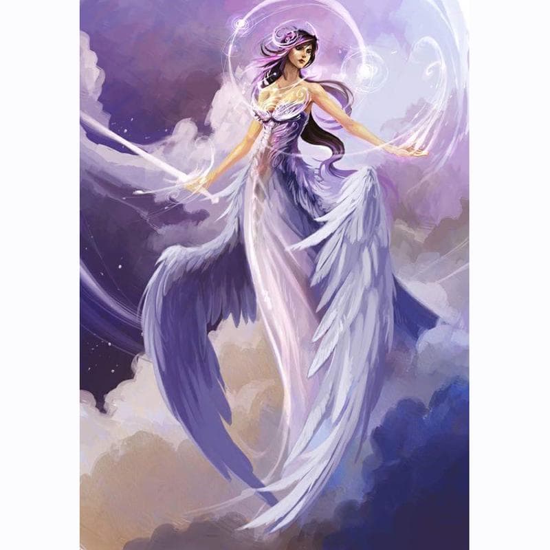5D DIY Diamond Painting Anime Fairy Patterns Rhinestones Embroidery Cross Stitch Mosaic Home Decor 20X30CM
