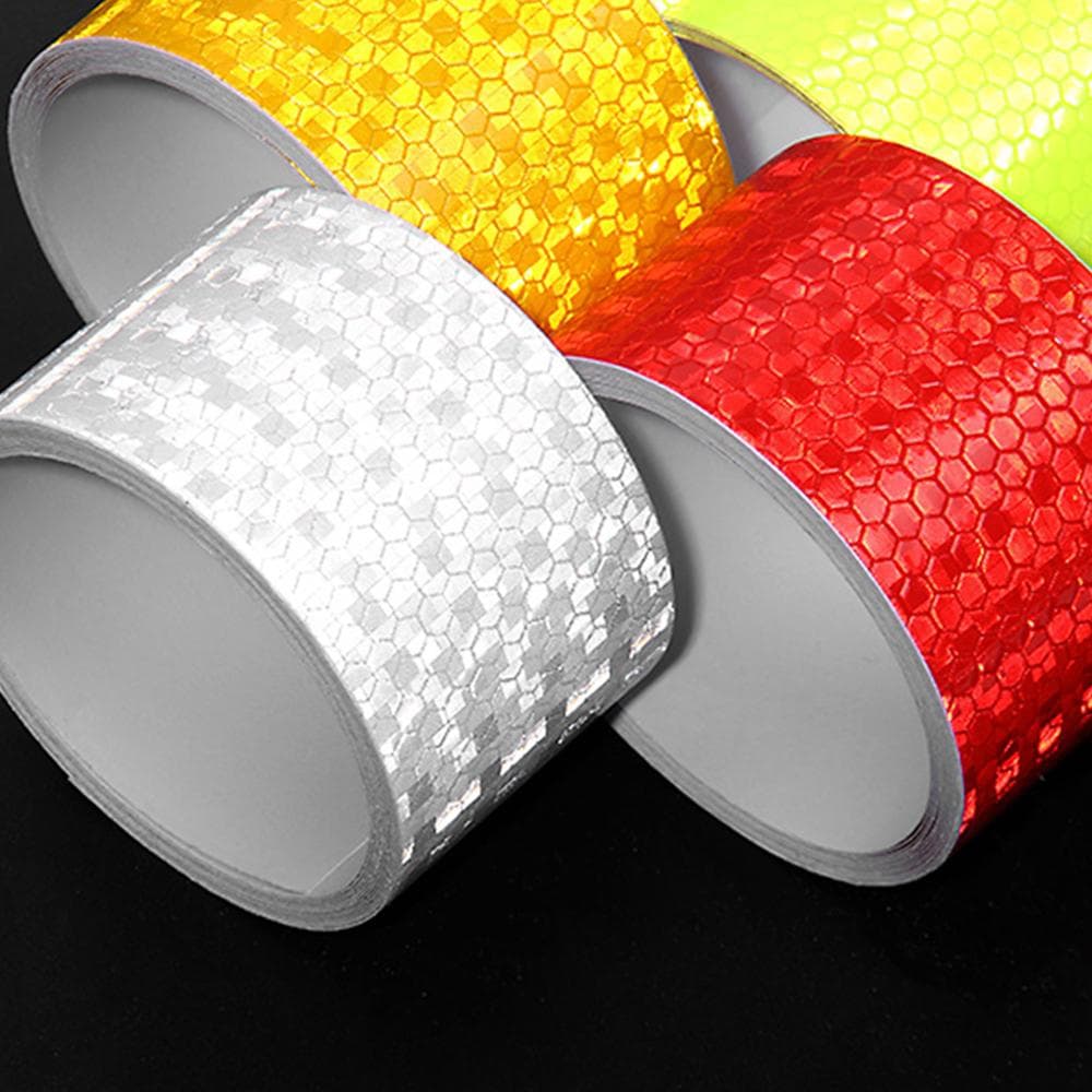 Safety Mark Reflective Tape Stickers Car-Styling Self Adhesive Warning Tape for Automobiles silver