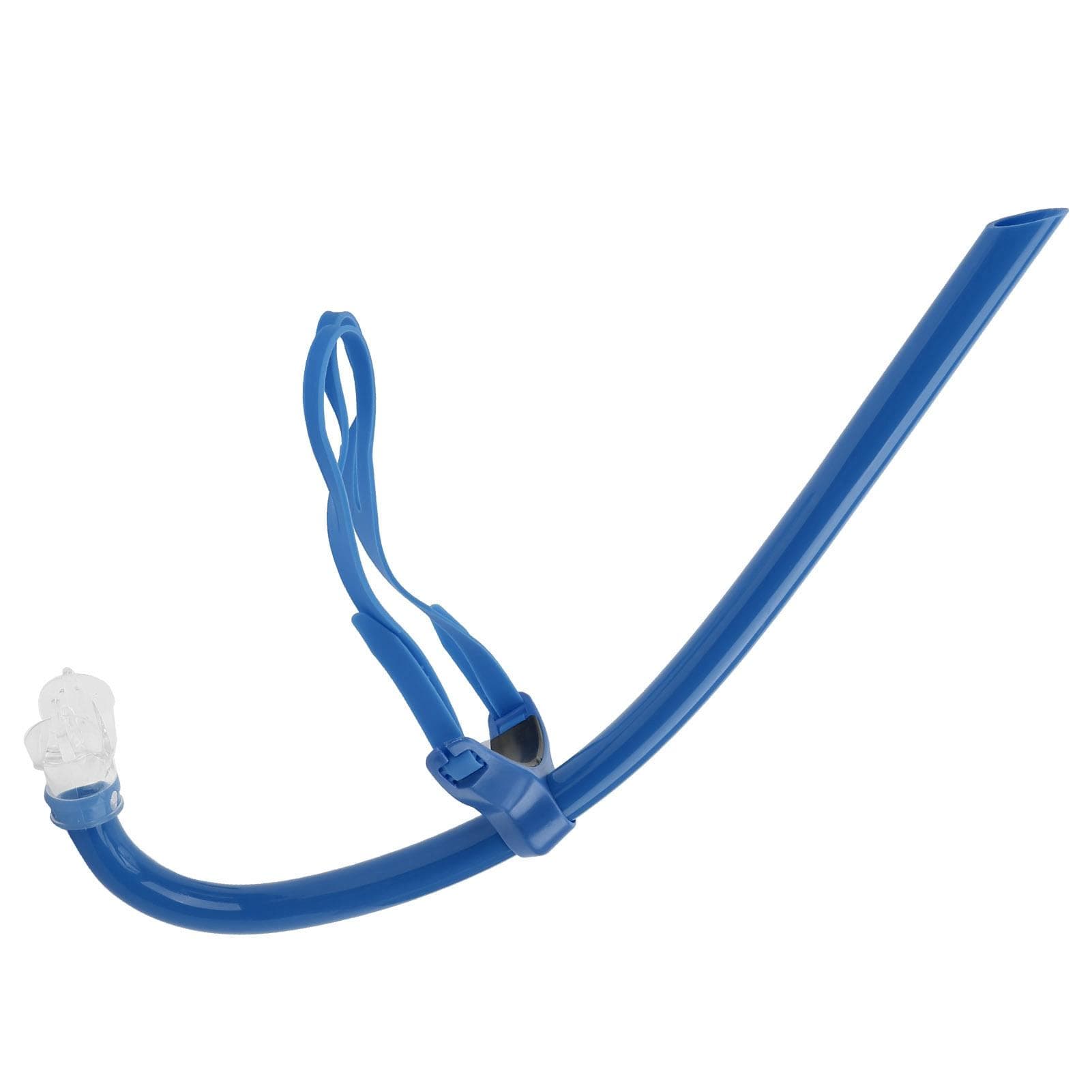Swimming Front Mounted Snorkel with Silicone Mouthpiece Swim Training Breath GearBlue