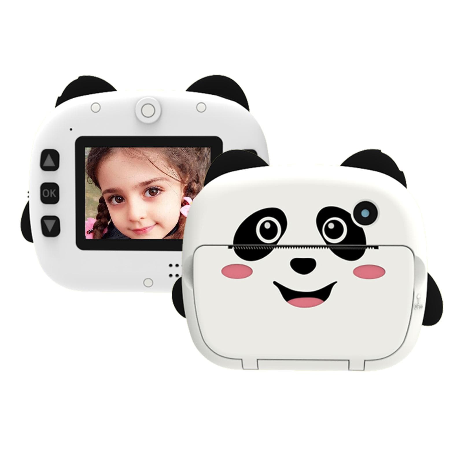 Portable Children Instant Thermal Print Camera 2.4 Inch Screen 1080P Digital Camera Photo Selfie