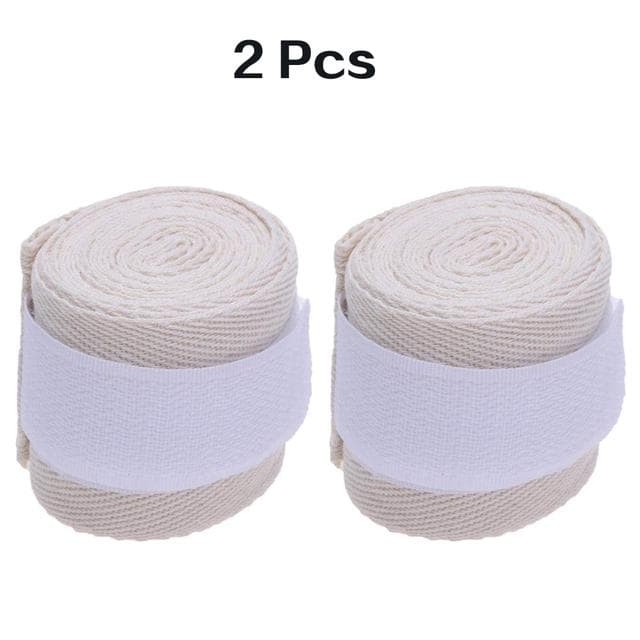 2 Rolls 2.5/3M Cotton Boxing Bandage Sports Strap Sanda Gauntlets  MMA Hand Gloves Wraps Belt Wraps Bandage For Competition Length 3M