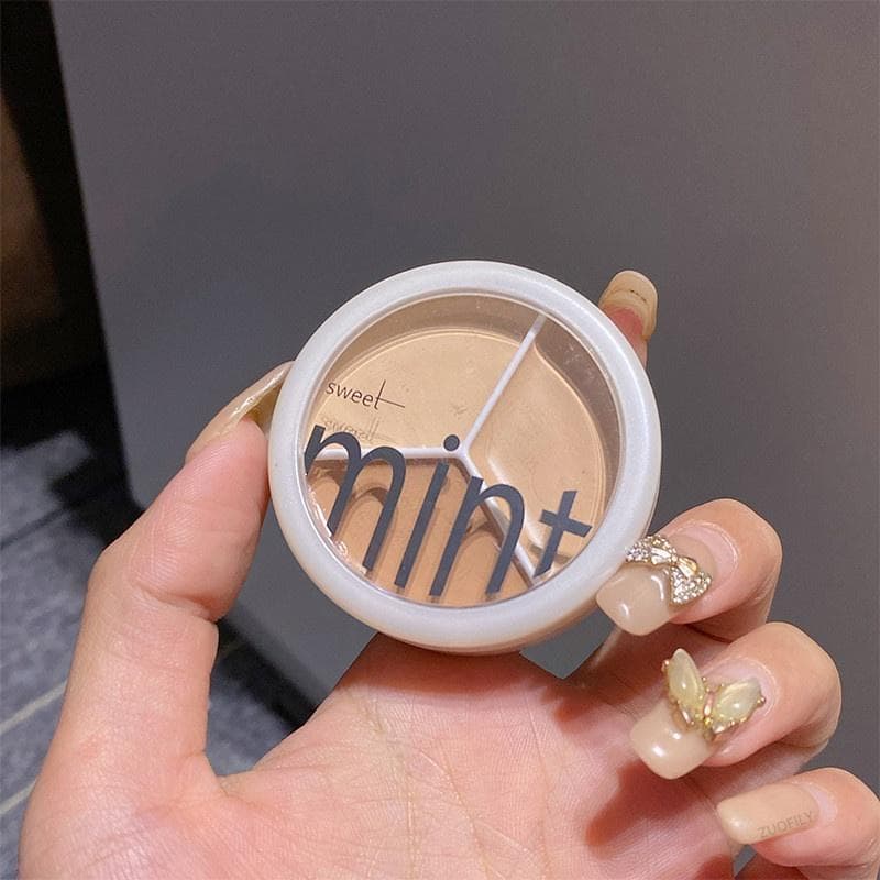 3 Color Concealer Palette Cream Texture Covers Acne Marks Dark Circles Multifunction Face Makeup