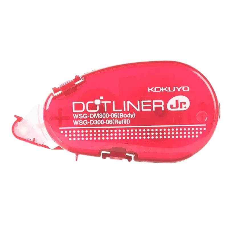 Double Sided Adhesive Dots Stick Roller Permanent Adhesive Applicator Glue Tape Dispenser Refillable red