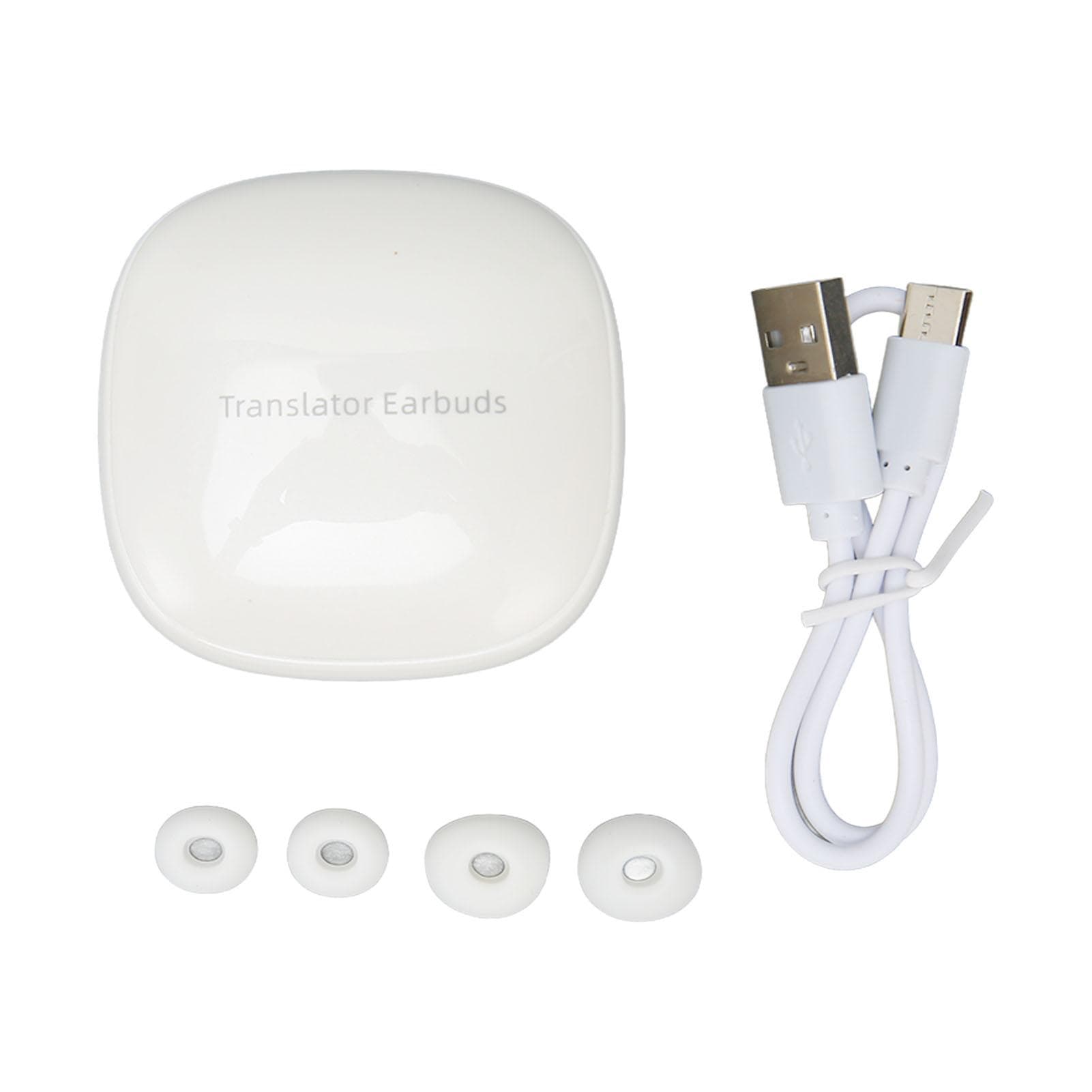 Language Translator Earbuds Supports 74 Languages 70 Accent Online Translation Bluetooth Earbuds
