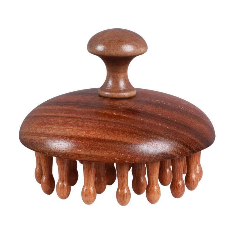 Disc Wooden Massage Scalp Wide Tooth Scalp Comb Round Tip Scalp Tool Wet Dry Hair Massage Comb
