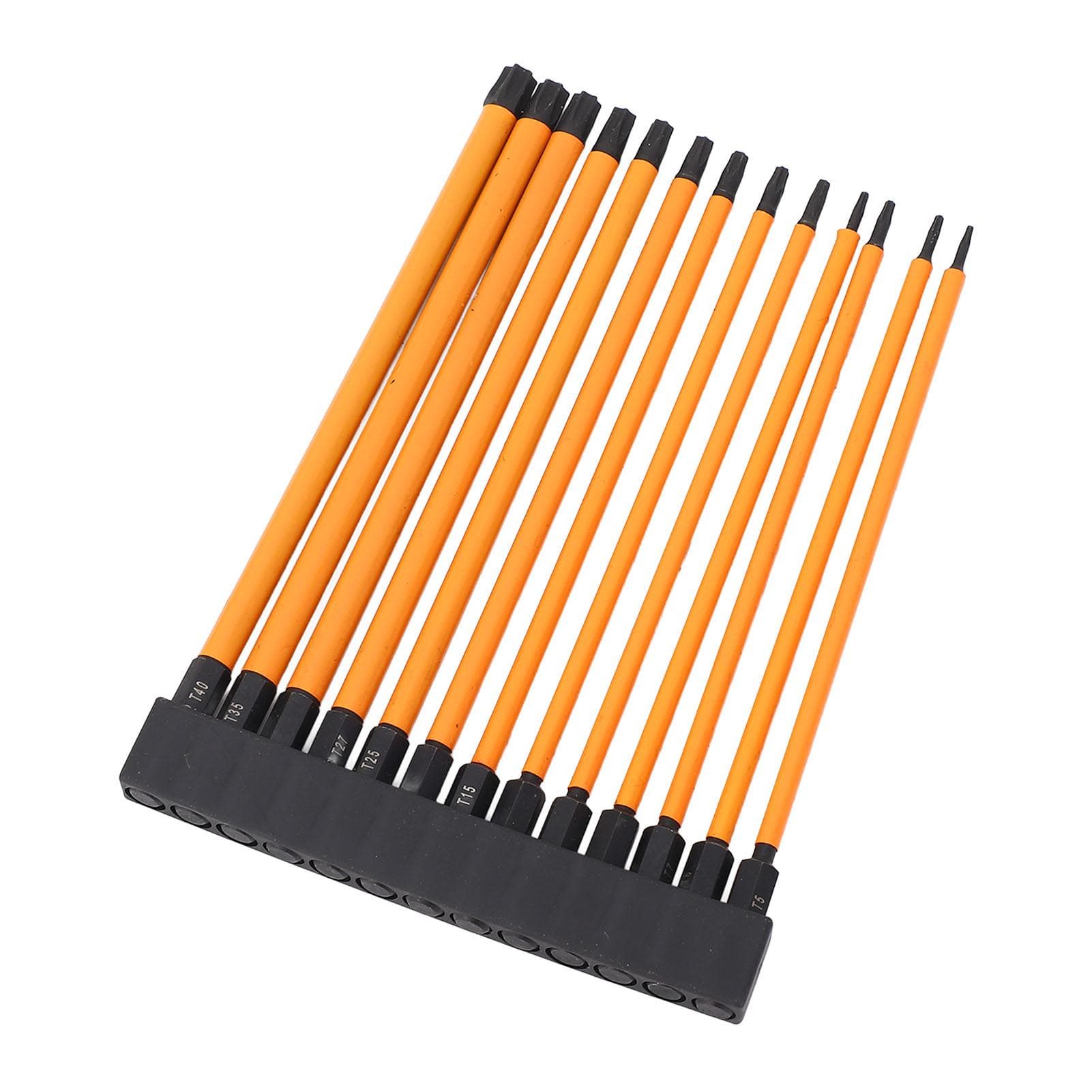 150mm 14in Hex Shank Screwdriver Bit Set S2 Alloy Steel T5 T6 T7 T8 T9 T10 T15 T20 T25 T27 T30 T35