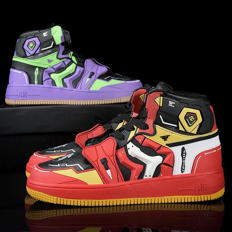 EVA Anime Limited Edition AJ High-Top Sneakers: Couples Men's Basketball & Casual Fashion Shoes EVA01, 39