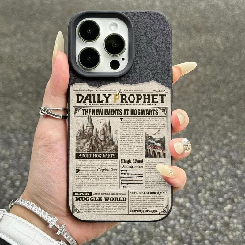 Applicable To Apple 16promax Mobile Phone Case Iphone15 Premium 14pro Anti-fall 13 Newspaper 12/11 iPhone X