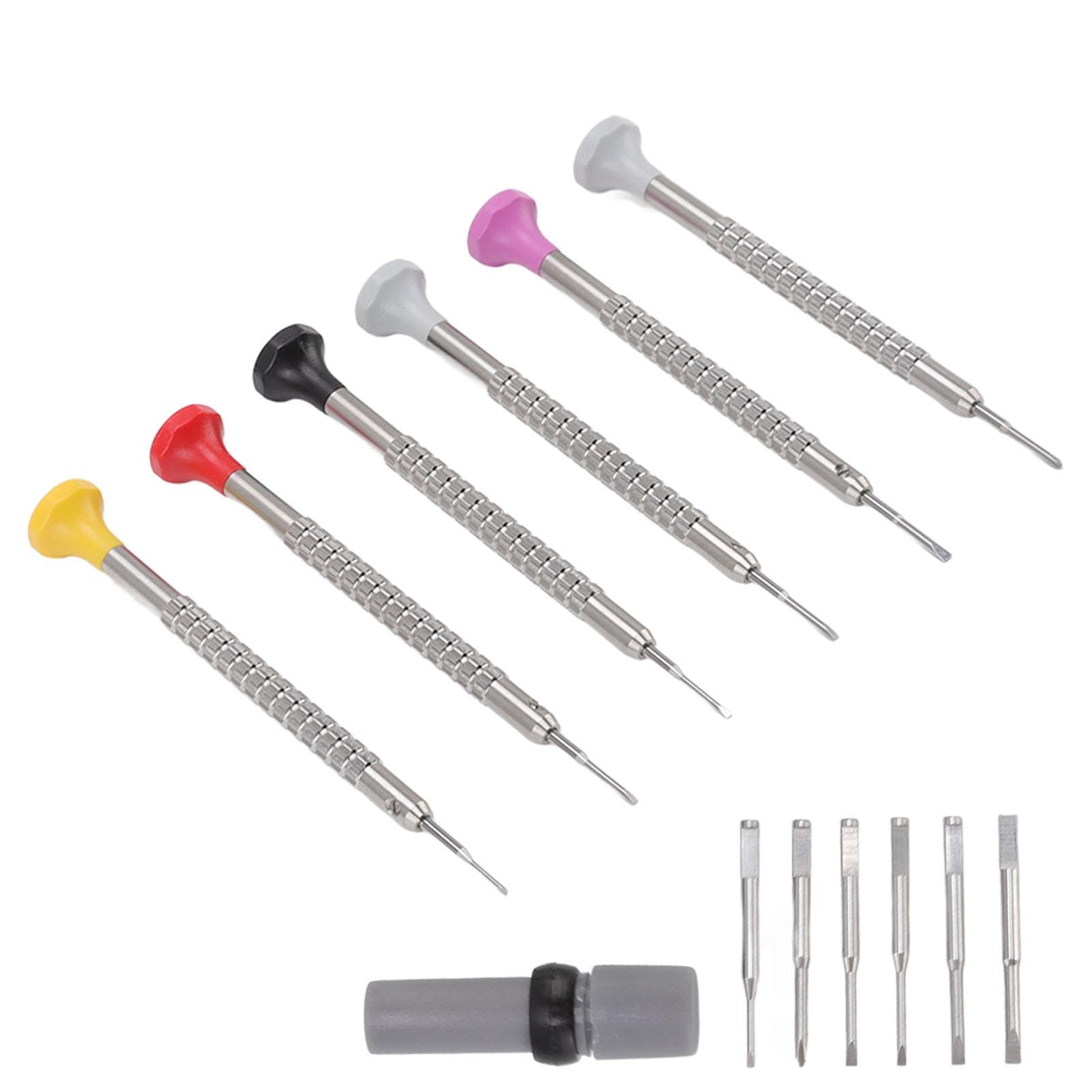 6pcs Watch Screwdriver Set Watch Repair Link Removral Accurate Screwdriver Set for Eyeglass Jewelry