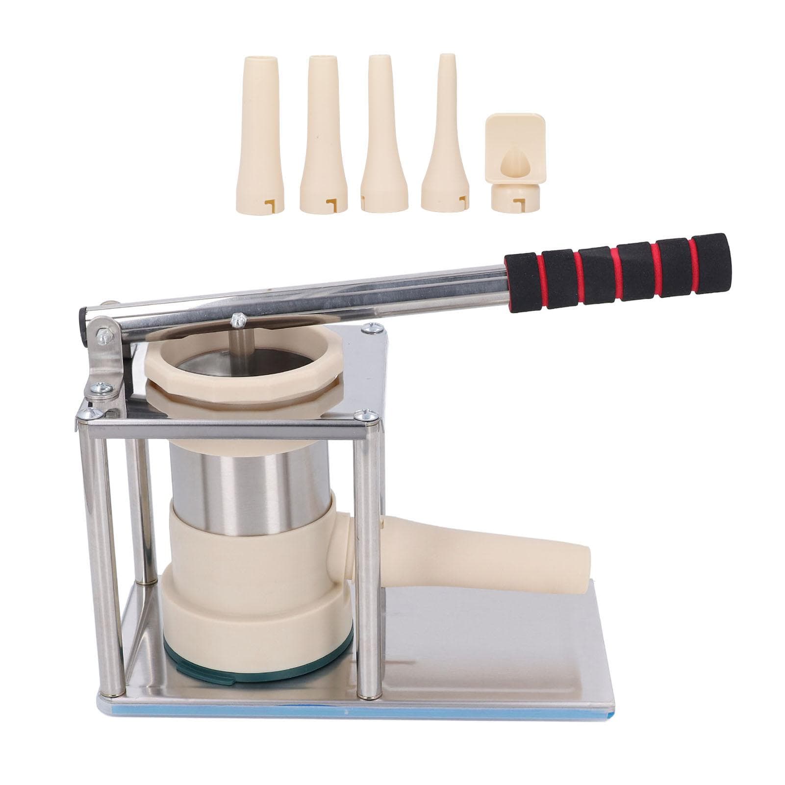 Sausage Stuffer Aluminum Alloy Vertical Manual Homemade Sausage Maker Filling Machine with 4 L(for 6.5-9kg)