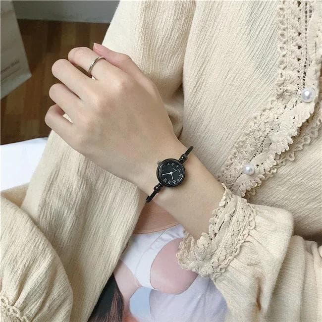 Women Watches Small Watch Stainless Steel Retro Ladies Quartz Wristwatch Clock Fashion Watch