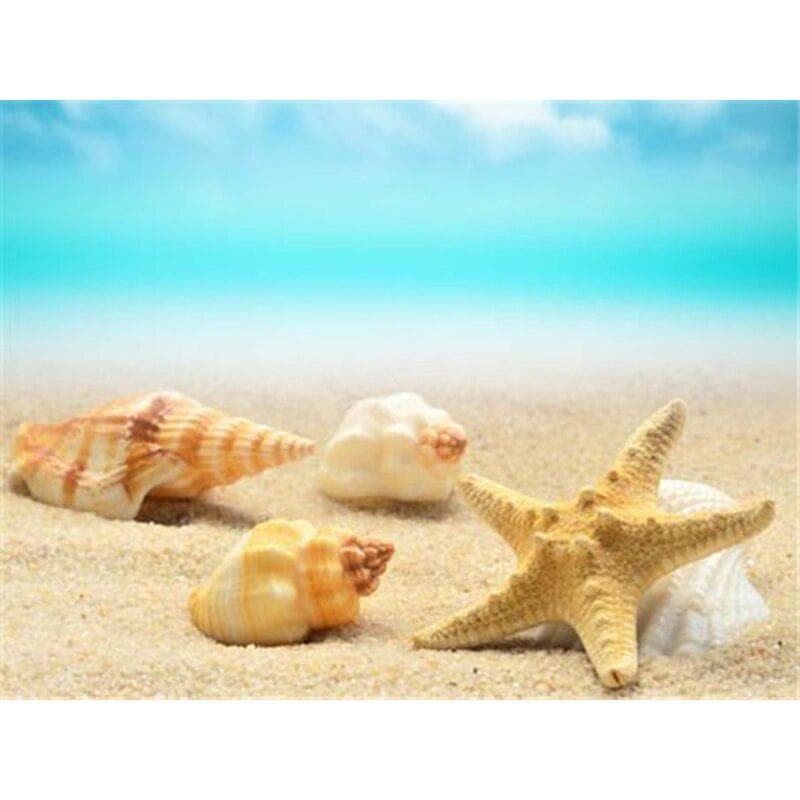 DIY 5D Diamond Painting Sea Shell Full Round Drill Diamond Embroidery Cross Stitch 20X30CM