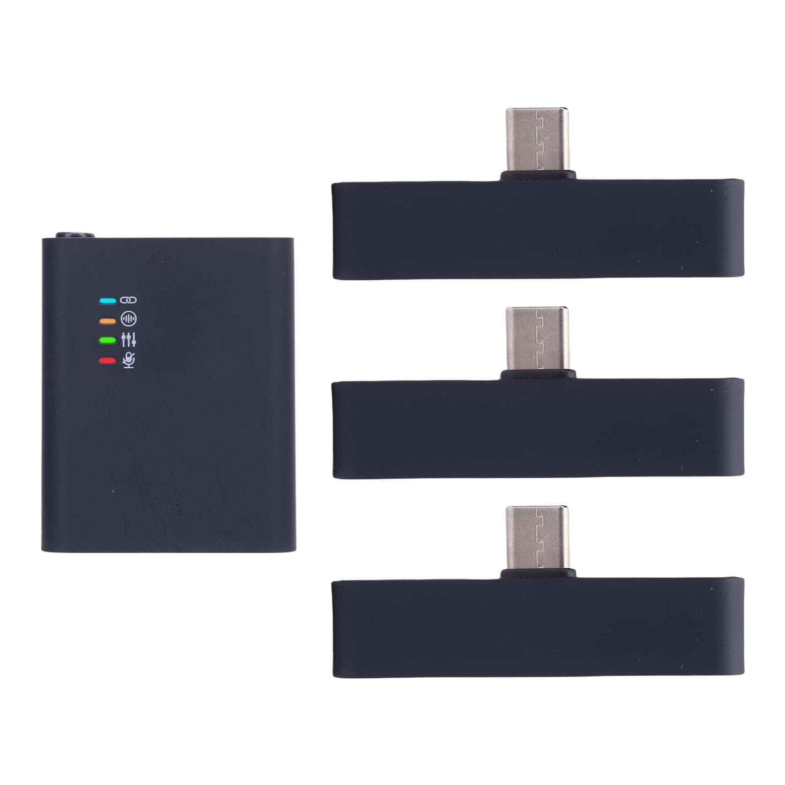 Wireless Lavalier Microphone System with 3 Receiver Noise Reduction Wireless Transmission
