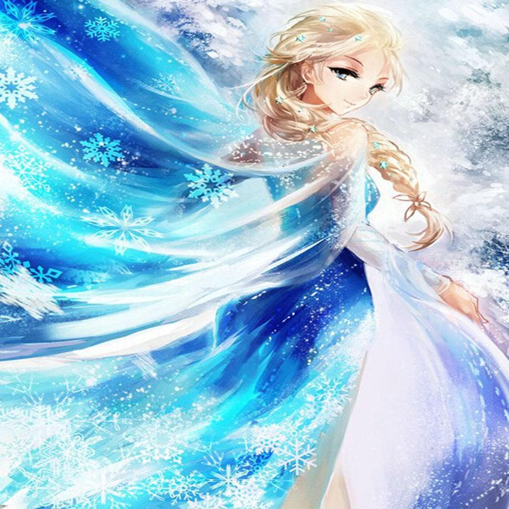 Cross Stitch Kit DIY Diamond Embroidery Snow and ice princess Diamond Painting Mosaic Home Decor 30X30CM
