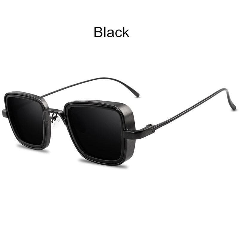 Steampunk Sunglasses Vintage Square Metal Frame UV400 Eyewear for Men Women Fashion Designer Brand