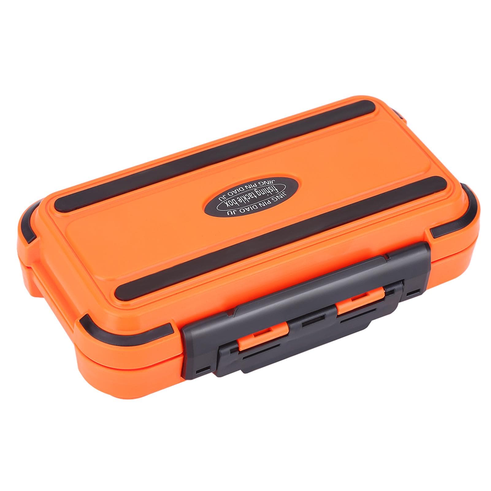 24 Slots Fishing Tackle Accessories Gear Equipment Storage Waterproof Box Orange