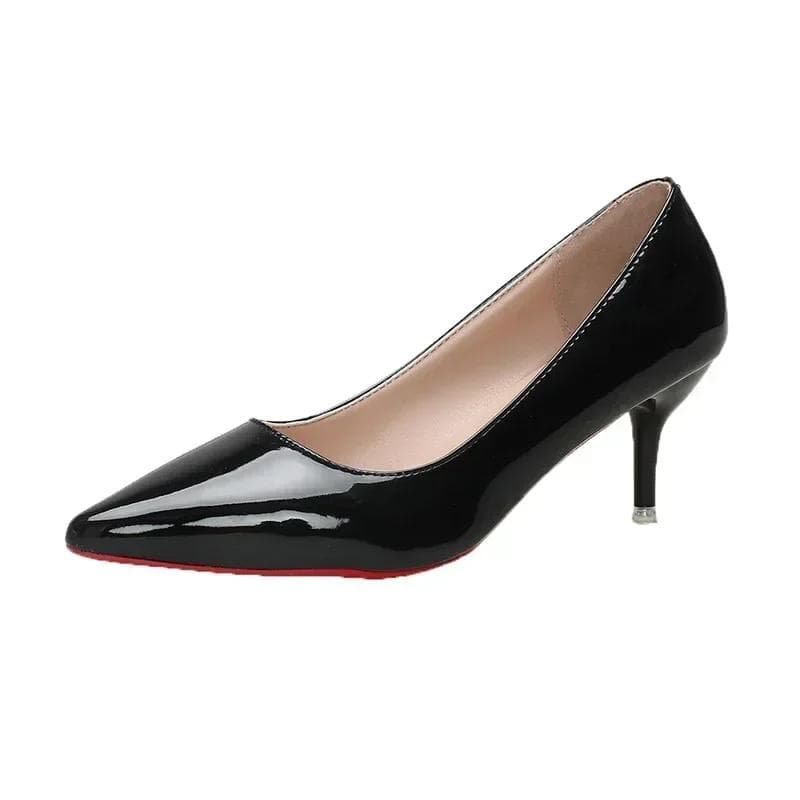 Sexy Red Women High Heels Classic Ladies Pumps Autumn Soft Leather Dress Heel Shoes for Women Banquet Wedding High Heels 40
