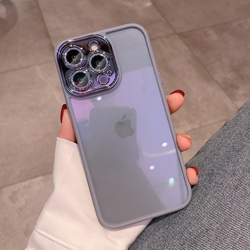 Suitable for IPhone15 Case, Apple 13promax Creative Glitter Lens Film Full Cover, 14 Anti-drop Protective Case iPhone11pro