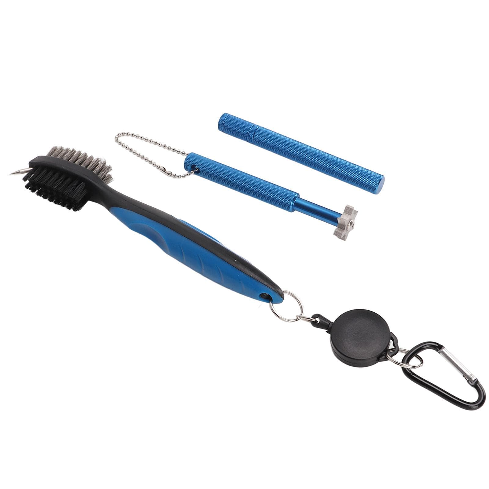 Golf Club Cleaning Kit Retractable Brush Groove Cleaner Club End Cleaner Durable Plastic Steel Golf