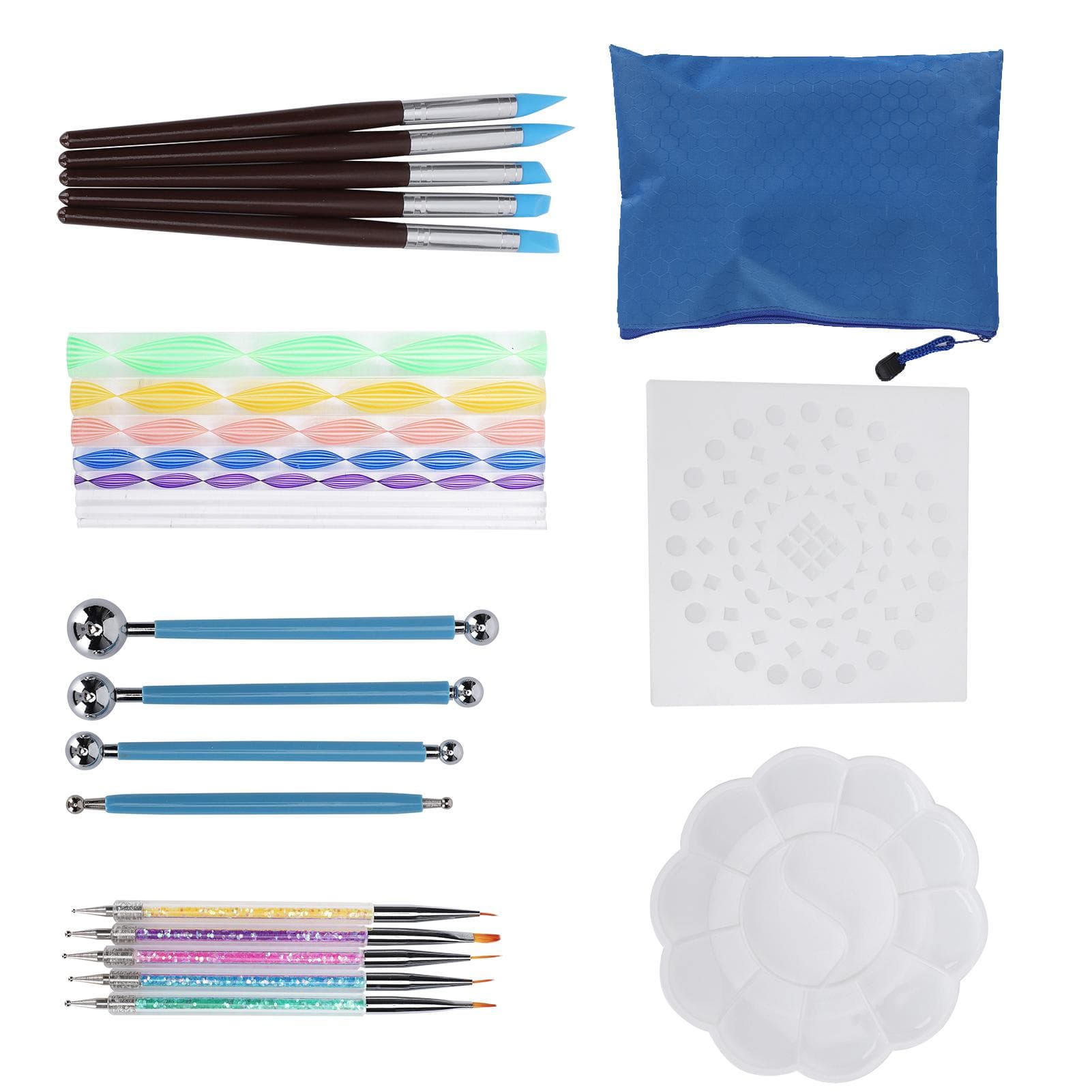 25Pcs Dotting Painting Tool Mandala DIY Dotting Set Creativity Drawing Stencil Supplies