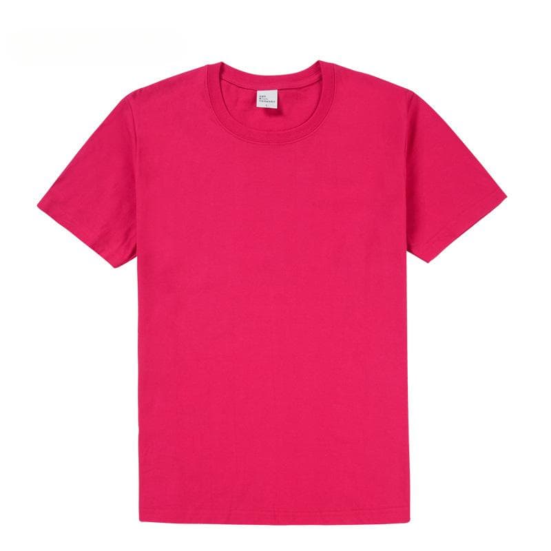 Children's T-shirt Combed Cotton Blank Short-sleeved Kindergarten Printed Class Uniform for Small and Medium-sized Children 150cm