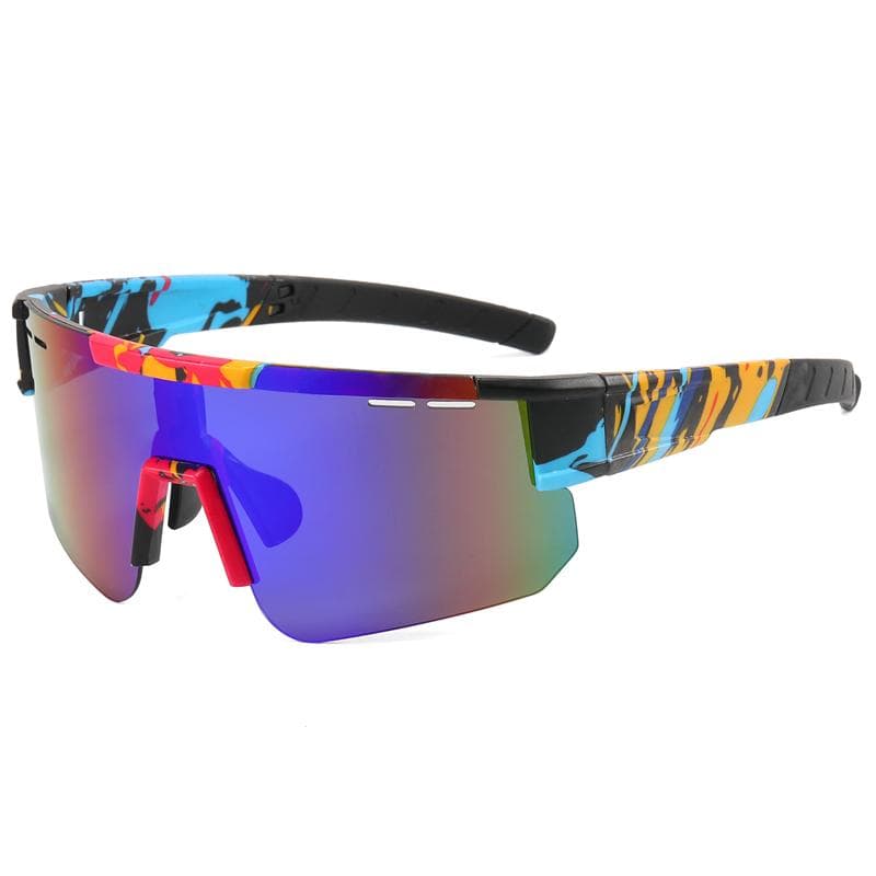 Fashion Cycling Sunglasses Large Frame Sports Ink Outdoor Glasses UV Protection Lightweight Comfortable