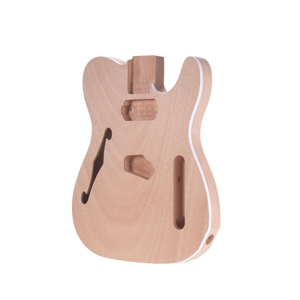 DIY Unfinished Mahogany Wooden Body Replace Part for TL F Electric Guitar Mahogany