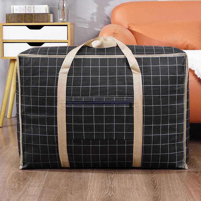 Oversized Waterproof Moving Bag Quilt Bag Storage Bag Clothing Organizing Punching Bag Luggage Bag Handbag Woven Bag 50x30x24cm