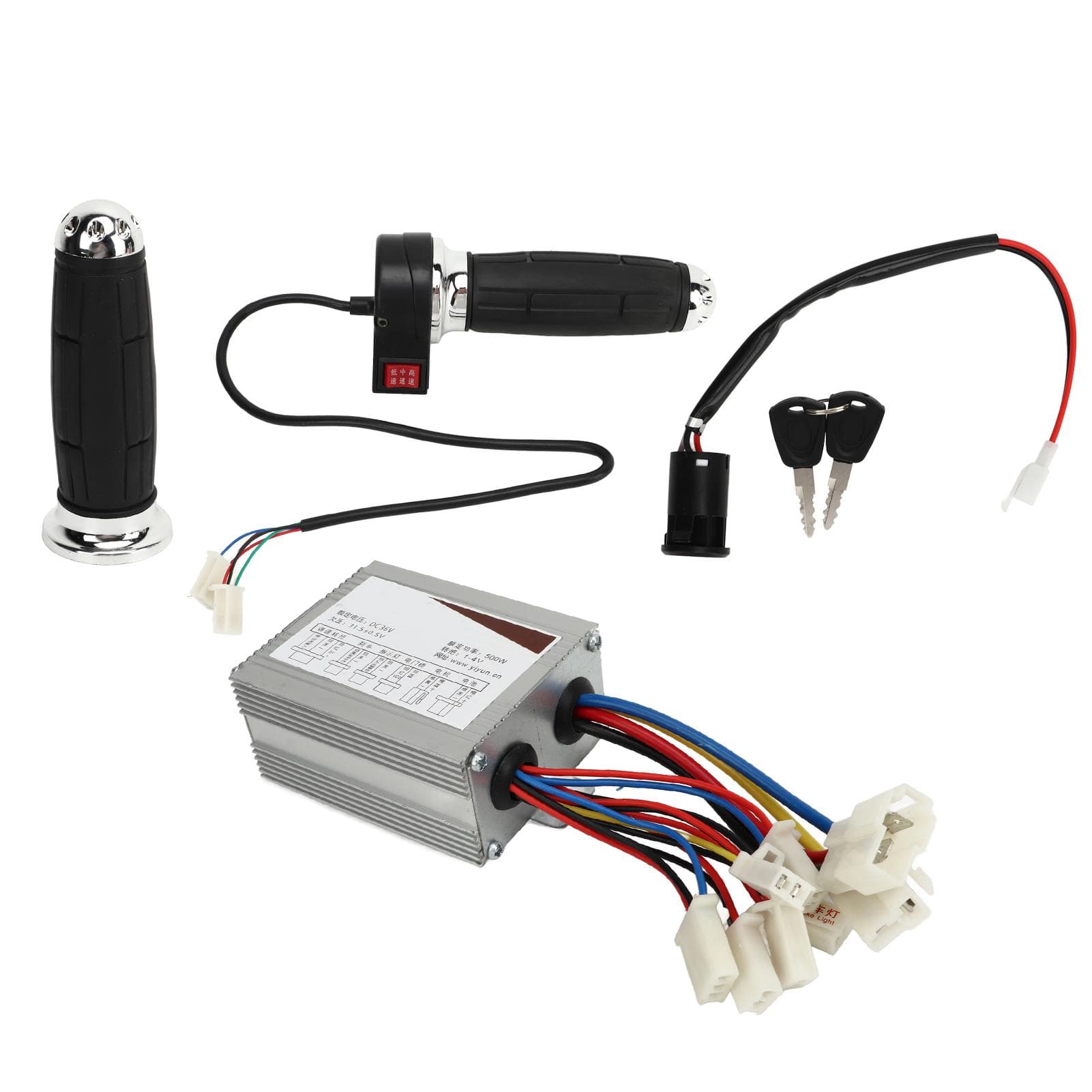 Electric Bike Conversion Kit 36V 500W Electric Bicycle Brushed Controller Universal Throttle Grip