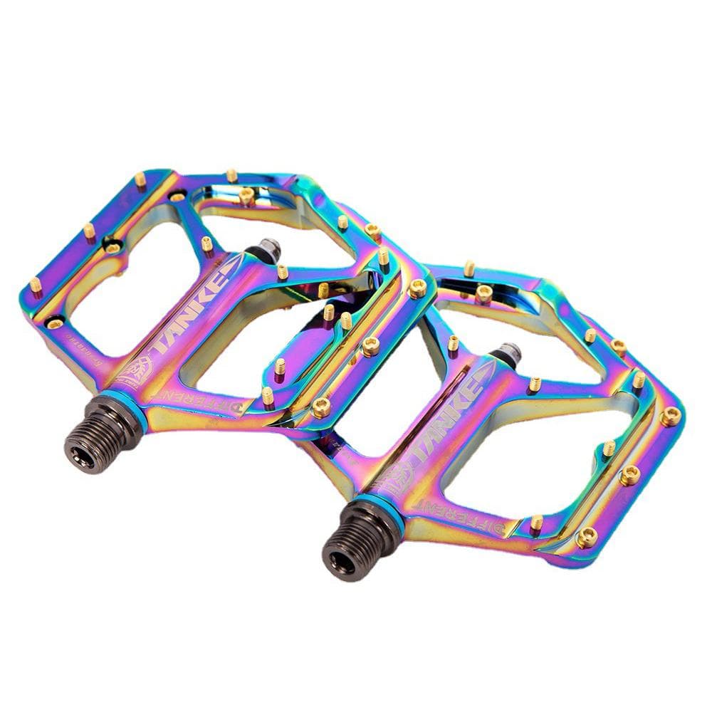 Bicycle Pedals Colorful Cycling Road Bike Pedals Nonslip Aluminium MTB Bike Pedals