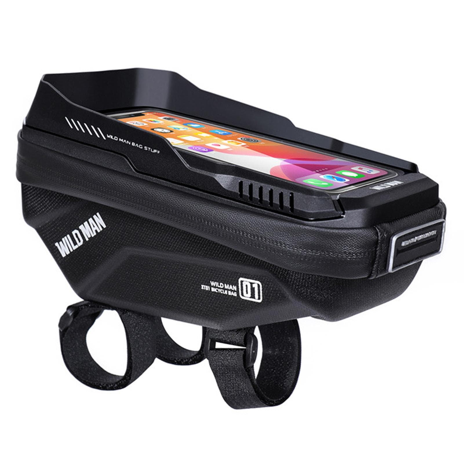 Touch Screen Bike Handlebar Bag Waterproof Front Frame Top Tube Bicycle Pouch Large Capacity Type 1