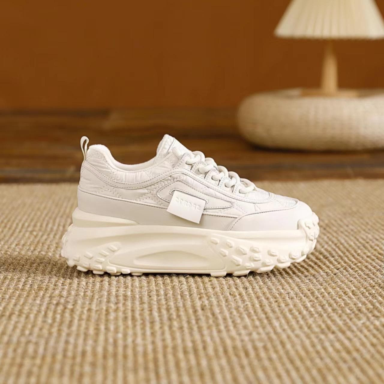 Women's Large Size Spring New Women's Shoes Thick Bottom Casual Sports Daddy Shoes Fashion Mix and Match Small White Shoes 41