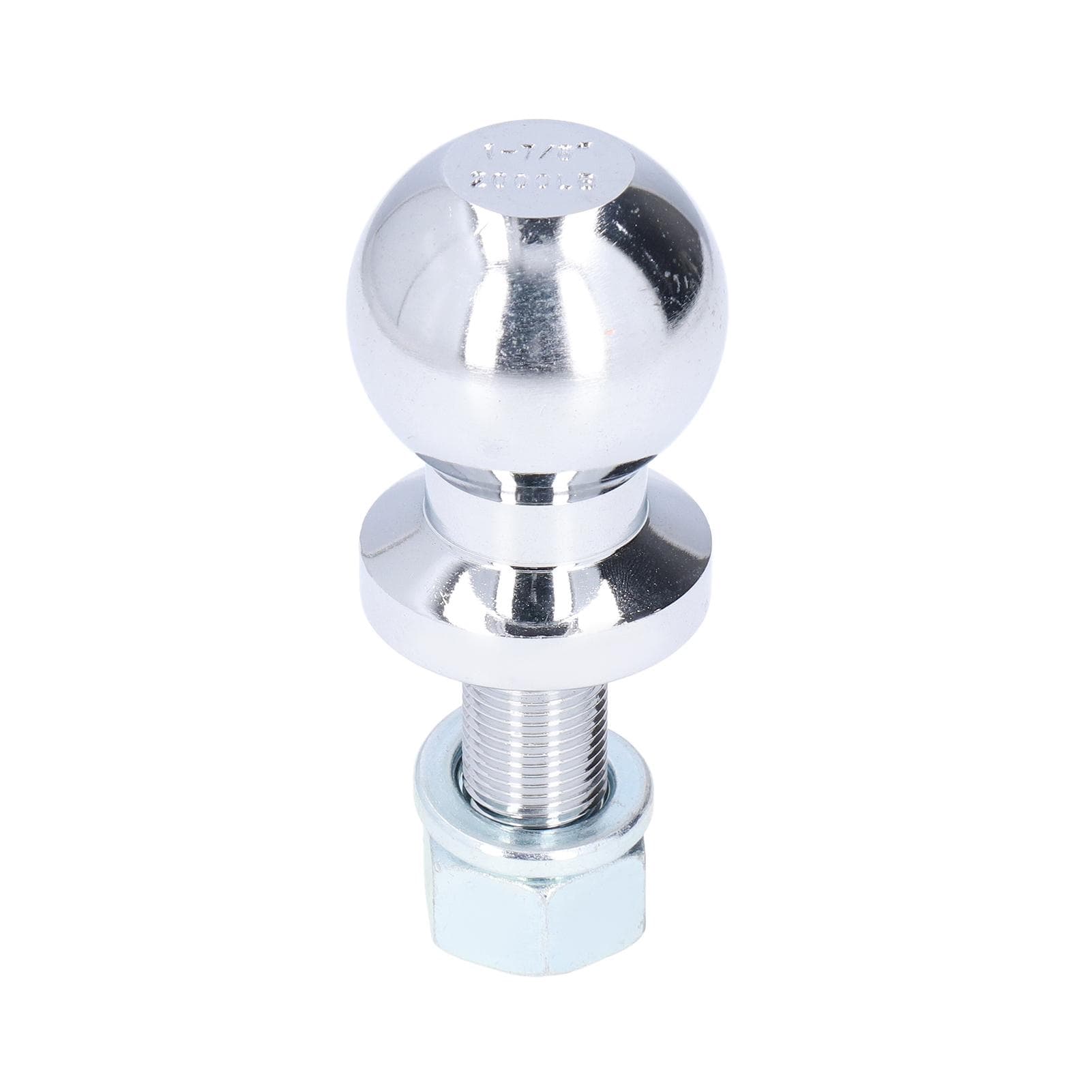 47.6mm1.87in Trailer Tow Ball Towing Hitch Connector 2000LBS Forged Steel Solid Universal for ATV