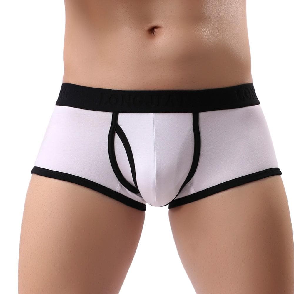 1/5PCS Sexy Mens Solid Breathe Underwear Briefs Bulge Pouch Shorts Underpants XL